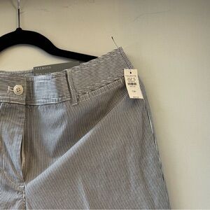 Talbots Black and White Striped Pants